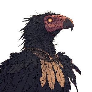Fantasy Vulture V2 Vinyl Car Decal Sticker – Waterproof & UV-Resistant 8"