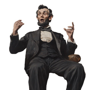 Abe Lincoln Heartburn Vinyl Car Decal Sticker – Waterproof & UV-Resistant 8"