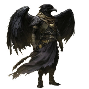Black-Winged Aarakocra Vinyl Car Decal Sticker – Waterproof & UV-Resistant 8"