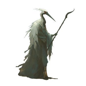 Fantasy Crane Shepard Vinyl Car Decal Sticker – Waterproof & UV-Resistant 8"