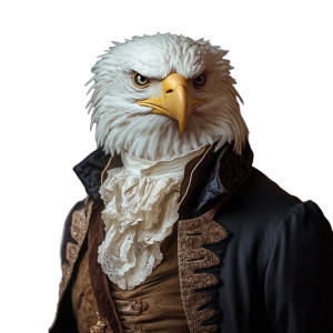 Patriotic Eagle Washington Vinyl Car Decal Sticker – Waterproof & UV-Resistant 8"