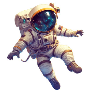 Kid Astronaut Vinyl Car Decal Sticker – Waterproof & UV-Resistant 8" Kid Astronaut Vinyl Car Decal Sticker – Waterproof & UV-Resistant 8"