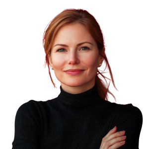 Business Woman Portrait V5 Vinyl Car Decal Sticker – Waterproof & UV-Resistant 8"