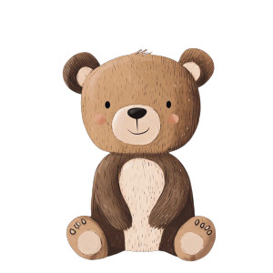 Cute Bear Clipart V2 Vinyl Car Decal Sticker – Waterproof & UV-Resistant 8" Cute Bear Clipart V2 Vinyl Car Decal Sticker – Waterproof & UV-Resistant 8"