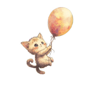 Floating Kitten Balloon Vinyl Car Decal Sticker – Waterproof & UV-Resistant 8" Floating Kitten Balloon Vinyl Car Decal Sticker – Waterproof & UV-Resistant 8"