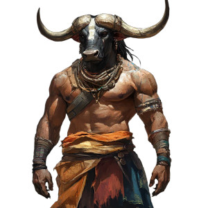 Minotaur Barbarian Vinyl Car Decal Sticker – Waterproof & UV-Resistant 8"
