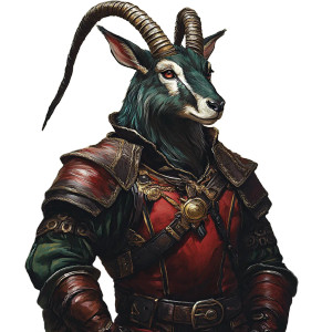 Armored Antelope Vinyl Car Decal Sticker – Waterproof & UV-Resistant 8"