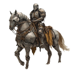 Warforged Warrior V4 Vinyl Car Decal Sticker – Waterproof & UV-Resistant 8"