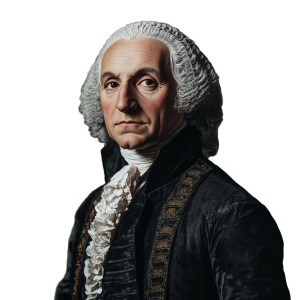 George Washington Portrait V11 Vinyl Car Decal Sticker – Waterproof & UV-Resistant 8"