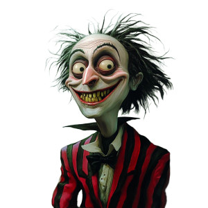 Ghibli Beetlejuice Vinyl Car Decal Sticker – Waterproof & UV-Resistant 8"