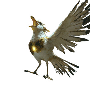 Radiant Fantasy Bird Vinyl Car Decal Sticker – Waterproof & UV-Resistant 8"