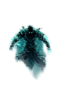 Teal Phantom Warrior Vinyl Car Decal Sticker – Waterproof & UV-Resistant 8"