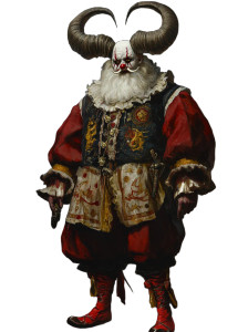 Horned Clown Concept Vinyl Car Decal Sticker – Waterproof & UV-Resistant 8"