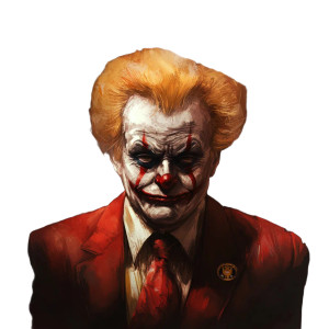 Presidential Gangster Clown Vinyl Car Decal Sticker – Waterproof & UV-Resistant 8" Presidential Gangster Clown Vinyl Car Decal Sticker – Waterproof & UV-Resistant 8"