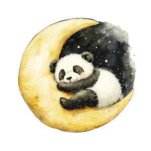 Panda On Moon Vinyl Car Decal Sticker – Waterproof & UV-Resistant 8" Panda On Moon Vinyl Car Decal Sticker – Waterproof & UV-Resistant 8"