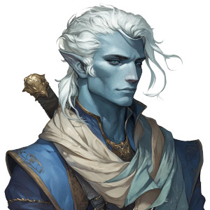 Male Air Genasi Bard Vinyl Car Decal Sticker – Waterproof & UV-Resistant 8"