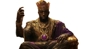 Golden Throne Crystal Vinyl Car Decal Sticker – Waterproof & UV-Resistant 8"