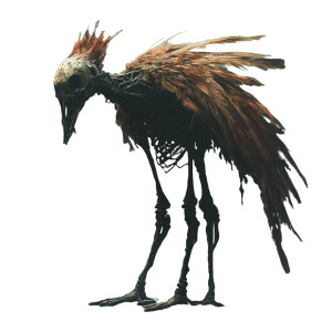 Ethereal Skeletal Bird Vinyl Car Decal Sticker – Waterproof & UV-Resistant 8"