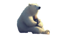 Man Hugs Polar Bear Vinyl Car Decal Sticker – Waterproof & UV-Resistant 8" Man Hugs Polar Bear Vinyl Car Decal Sticker – Waterproof & UV-Resistant 8"