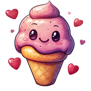 Ice Cream Mascot Vinyl Car Decal Sticker – Waterproof & UV-Resistant 8" Ice Cream Mascot Vinyl Car Decal Sticker – Waterproof & UV-Resistant 8"