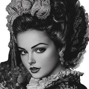 18Th Century Woman Vinyl Car Decal Sticker – Waterproof & UV-Resistant 8" 18Th Century Woman Vinyl Car Decal Sticker – Waterproof & UV-Resistant 8"