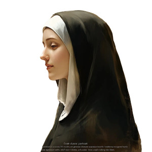 Saint Margaret Portrait Vinyl Car Decal Sticker – Waterproof & UV-Resistant 8"