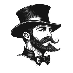 Barbershop Logo Vinyl Car Decal Sticker – Waterproof & UV-Resistant 8"