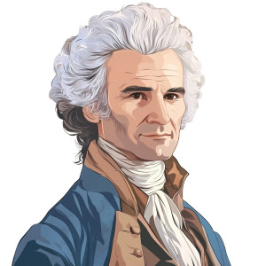 Rousseau Cartoon Vinyl Car Decal Sticker – Waterproof & UV-Resistant 8"