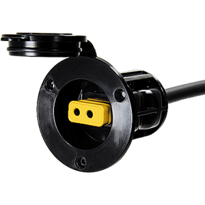 Upgrade your Downrigger with Cannon Black Flush Mount Power Port Socket | Quick & Watertight Connection