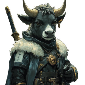 Cow Warrior Vinyl Car Decal Sticker – Waterproof & UV-Resistant 8"