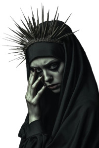 Evil Nun Portrait V2 Vinyl Car Decal Sticker – Waterproof & UV-Resistant 8" Evil Nun Portrait V2 Vinyl Car Decal Sticker – Waterproof & UV-Resistant 8"