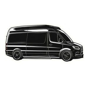 Luxury Minibus Sticker Vinyl Car Decal Sticker – Waterproof & UV-Resistant 8"
