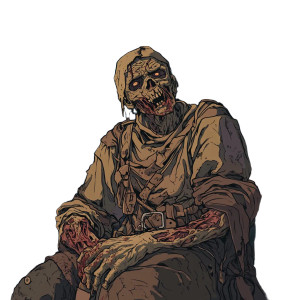 Decaying Zombie Peasant Vinyl Car Decal Sticker – Waterproof & UV-Resistant 8" Decaying Zombie Peasant Vinyl Car Decal Sticker – Waterproof & UV-Resistant 8"