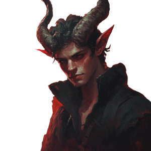 Tiefling Sorcerer Portrait V4 Vinyl Car Decal Sticker – Waterproof & UV-Resistant 8"