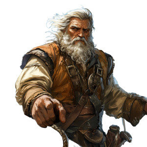 Grizzled Fishing Captain Vinyl Car Decal Sticker – Waterproof & UV-Resistant 8"