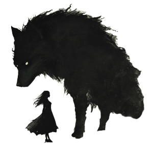 Shadow Wolf Rider Vinyl Car Decal Sticker – Waterproof & UV-Resistant 8"