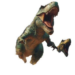 Charging Dinosaurs Art Vinyl Car Decal Sticker – Waterproof & UV-Resistant 8"