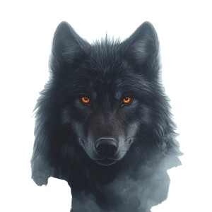 Black Wolf Head V3 Vinyl Car Decal Sticker – Waterproof & UV-Resistant 8"