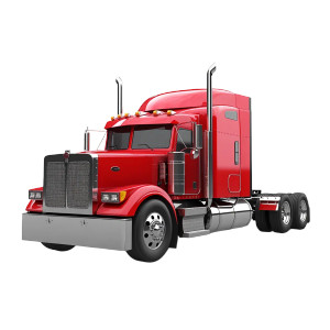 Red Peterbilt Truck Vinyl Car Decal Sticker – Waterproof & UV-Resistant 8"