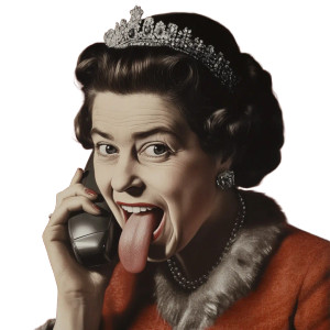 Young Queen Elizabeth Vinyl Car Decal Sticker – Waterproof & UV-Resistant 8"