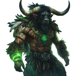 Tauren Druid Character Vinyl Car Decal Sticker – Waterproof & UV-Resistant 8"