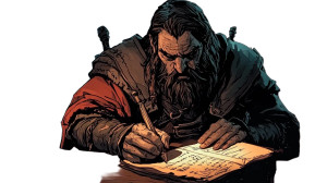 Dwarven Scribe Vinyl Car Decal Sticker – Waterproof & UV-Resistant 8" Dwarven Scribe Vinyl Car Decal Sticker – Waterproof & UV-Resistant 8"