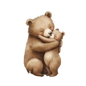 Bear Hug Vinyl Car Decal Sticker – Waterproof & UV-Resistant 8" Bear Hug Vinyl Car Decal Sticker – Waterproof & UV-Resistant 8"