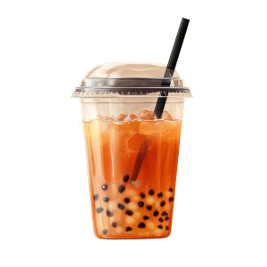 Thai Tea Cup Vinyl Car Decal Sticker – Waterproof & UV-Resistant 8"