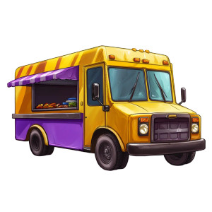 Cartoon Food Truck V2 Vinyl Car Decal Sticker – Waterproof & UV-Resistant 8" Cartoon Food Truck V2 Vinyl Car Decal Sticker – Waterproof & UV-Resistant 8"