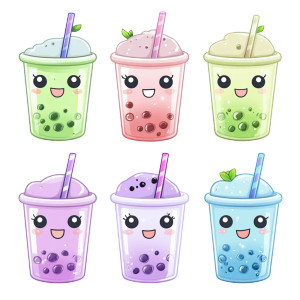 Kawaii Bubble Teas Vinyl Car Decal Sticker – Waterproof & UV-Resistant 8" Kawaii Bubble Teas Vinyl Car Decal Sticker – Waterproof & UV-Resistant 8"