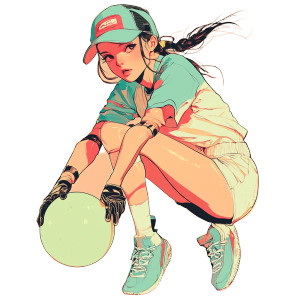 Kawaii Japanese Sportswoman Vinyl Car Decal Sticker – Waterproof & UV-Resistant 8" Kawaii Japanese Sportswoman Vinyl Car Decal Sticker – Waterproof & UV-Resistant 8"