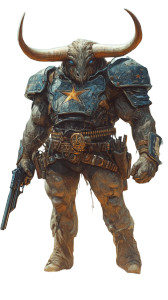 Longhorn Bull Warrior Vinyl Car Decal Sticker – Waterproof & UV-Resistant 8"