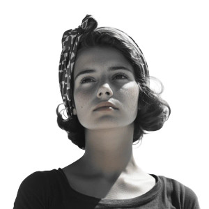 Confident Woman Portrait V3 Vinyl Car Decal Sticker – Waterproof & UV-Resistant 8"