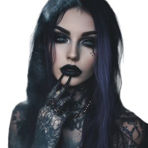 Goth Woman Portrait V6 Vinyl Car Decal Sticker – Waterproof & UV-Resistant 8" Goth Woman Portrait V6 Vinyl Car Decal Sticker – Waterproof & UV-Resistant 8"